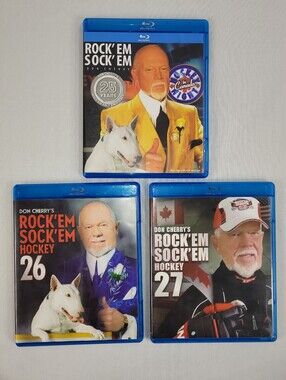 Blu-ray 3 NHL Don Cherry Rock Em Sock Em Hockey 25, 26 & 27